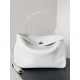 WOMEN'S RODEO LARGE HANDBAG smooth calfskin White High