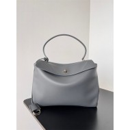 WOMEN'S RODEO MEDIUM HANDBAG smooth calfskin Grey High