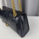 WOMEN'S CRUSH SMALL CHAIN BAG QUILTED crushed calfskin Black-Gold High