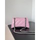 WOMEN'S CRUSH SMALL CHAIN BAG QUILTED crushed calfskin Pink High