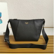 Prada Leather shoulder bag 2VH178 Black High