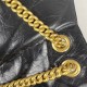 WOMEN'S CRUSH MEDIUM CHAIN BAG QUILTED crushed calfskin Black-Gold High