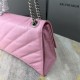 WOMEN'S CRUSH MEDIUM CHAIN BAG QUILTED crushed calfskin Pink High