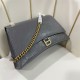 WOMEN'S CRUSH MEDIUM CHAIN BAG crushed calfskin Grey High