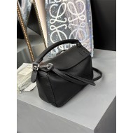 Mini Puzzle bag in classic calfskin Black High