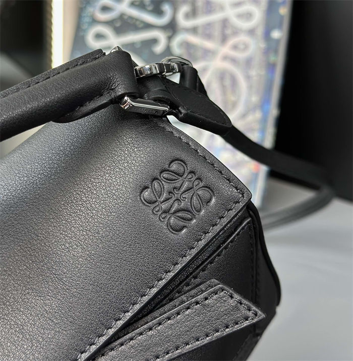 Mini Puzzle bag in classic calfskin Black High