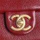 Chanel MAXI CLUTCH BAG AS5182 Grained Shiny Calfskin & Gold-Tone Metal Burgundy High