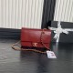 Chanel SMALL FLAP BAG AS5186 Grained Shiny Calfskin & Gold-Tone Metal Burgundy High