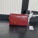 Chanel FLAP BAG AS5180 Grained Shiny Calfskin & Gold-Tone Metal Burgundy High