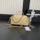 VANITY CASE AS5222 Shiny Crumpled Lambskin & Gold-Tone Metal Beige High