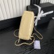 VANITY CASE AS5222 Shiny Crumpled Lambskin & Gold-Tone Metal Beige High