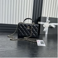 Chanel SMALL BOX BAG AS5167 Lambskin & Gold Metal Black High