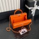 Chanel SMALL BOX BAG AS5167 Lambskin & Gold Metal Orange High