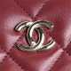 Chanel SMALL BOX BAG AS5167 Lambskin & Gold Metal Burgundy High