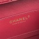 Chanel SMALL BOX BAG AS5167 Lambskin & Gold Metal Burgundy High