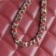 Chanel SMALL BOX BAG AS5167 Lambskin & Gold Metal Burgundy High