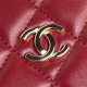 Chanel BOX BAG AS5168 Lambskin & Gold Metal Burgundy High