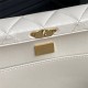 Chanel BOX BAG AS5168 Lambskin & Gold Metal White High