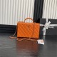 Chanel BOX BAG AS5168 Lambskin & Gold Metal Orange High