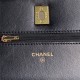 Chanel WALLET ON CHAIN AP4282 Shiny Lambskin, Imitation Pearls & Gold-Tone Metal Black High