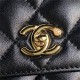 Chanel WALLET ON CHAIN AP4282 Shiny Lambskin, Imitation Pearls & Gold-Tone Metal Black High