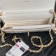 Chanel WALLET ON CHAIN AP4282 Shiny Lambskin, Imitation Pearls & Gold-Tone Metal White High