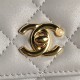 Chanel WALLET ON CHAIN AP4282 Shiny Lambskin, Imitation Pearls & Gold-Tone Metal Grey High