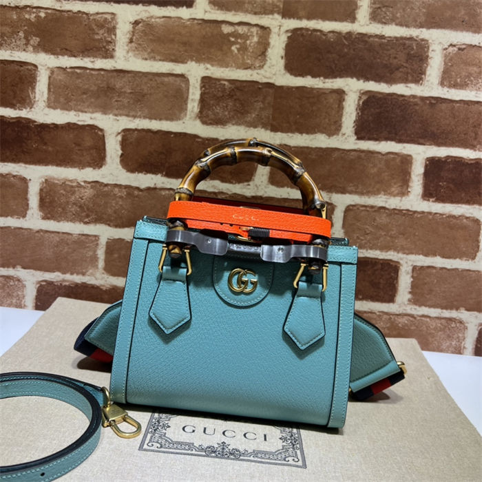 Gucci Diana mini tote bag 702732 Sky Blue High