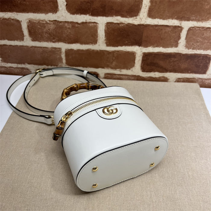 Gucci MINI BAMBOO SHOULDER BAG 760200 White High