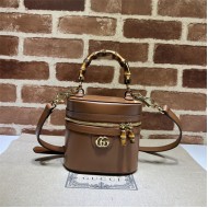 Gucci MINI BAMBOO SHOULDER BAG 760200 Brown High