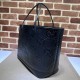 OPHIDIA LARGE TOTE BAG 726755 jumbo GG leather Black High