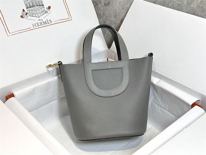 Hermes In-The-Loop 18 Handbag WAX Gris Meyer Gold-Metal High