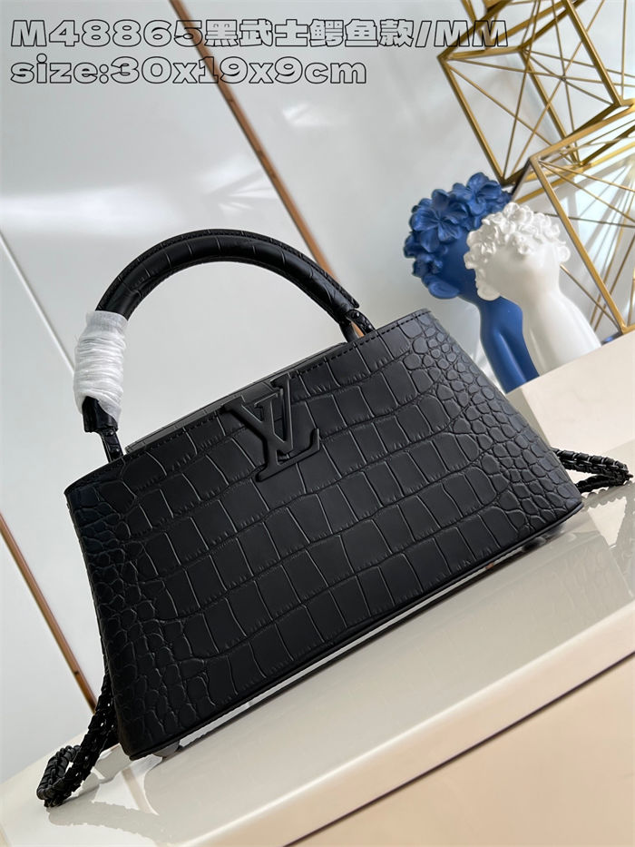 Louis Vuitton Capucines East-West MM Crocodile M48865 High