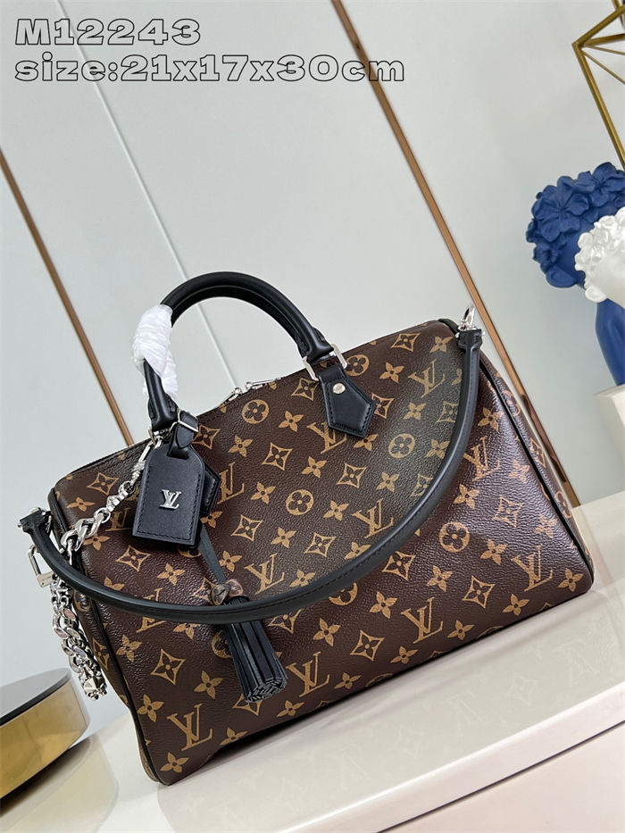 Louis Vuitton Speedy Soft 30 Dark Monogram Coated canvas M12243 High