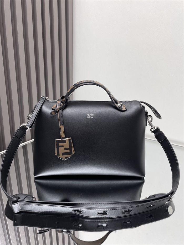 Fendi By The Way Medium Boston bag leather Black High