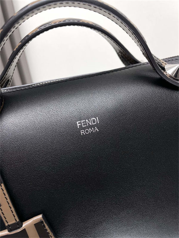 Fendi By The Way Medium Boston bag leather Black High