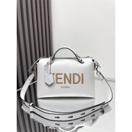 Fendi By The Way Medium Boston bag leather White High