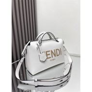 Fendi By The Way Medium Boston bag leather White High