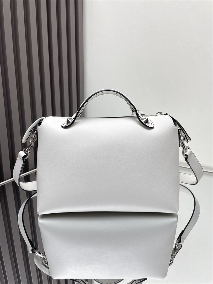 Fendi By The Way Medium Boston bag leather White High