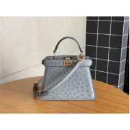 PEEKABOO ISEEU PETITE ostrich leather bag High