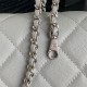 Chanel SMALL FLAP BAG WITH TOP HANDLE AS5166 Grained Calfskin Grey High