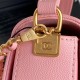 Chanel SMALL FLAP BAG WITH TOP HANDLE AS5166 Grained Calfskin Pink High