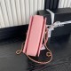 Chanel SMALL FLAP BAG WITH TOP HANDLE AS5166 Grained Calfskin Pink High