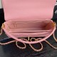 Chanel SMALL FLAP BAG WITH TOP HANDLE AS5166 Grained Calfskin Pink High