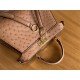 PEEKABOO SMALL ostrich leather bag High