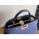 PEEKABOO SMALL ostrich leather bag High