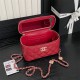 Chanel Vanity with Chain AP4301 Lambskin Red High