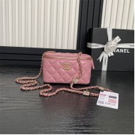 Chanel Vanity with Chain AP4301 Lambskin Pink High