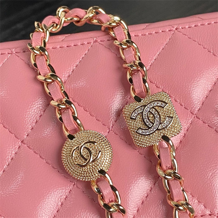 Chanel Vanity with Chain AP4301 Lambskin Pink High