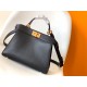 PEEKABOO ISEEU SMALL leather bag Black High